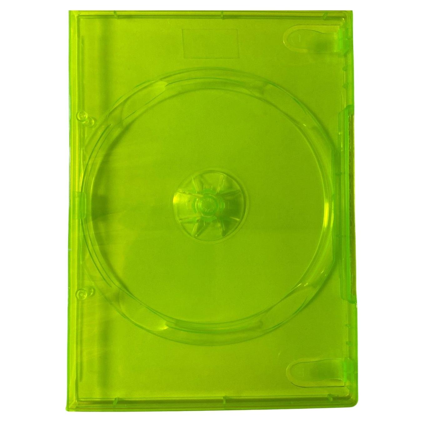 XBOX 360 Translucent Green Video Game Replacement Shell Storage Case - Jnstoys
